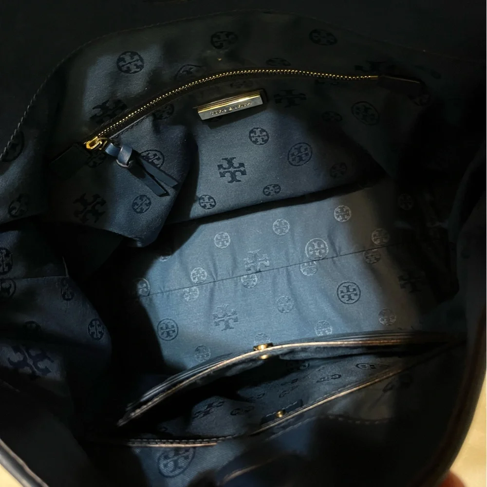 Nwot Blue Tory Burch Thea Woven Hobo Bag - Picture 10 of 13